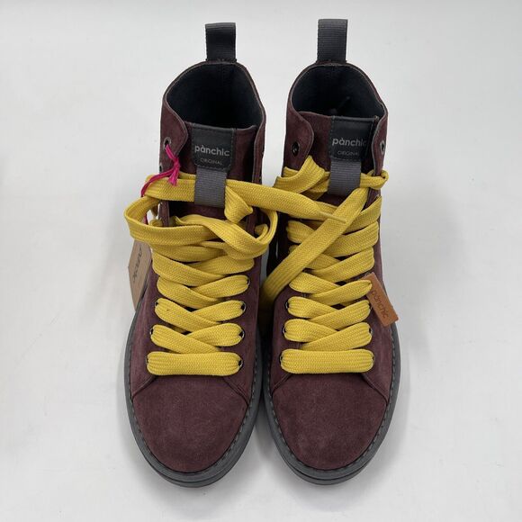 Panchic Ankle‎ Boot Womens 10.5 Wine Made In Italy - Picture 11 of 11